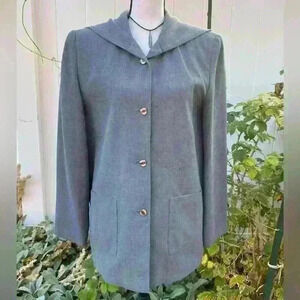 Larry Levine blazer top with hood, vintage SZ 6